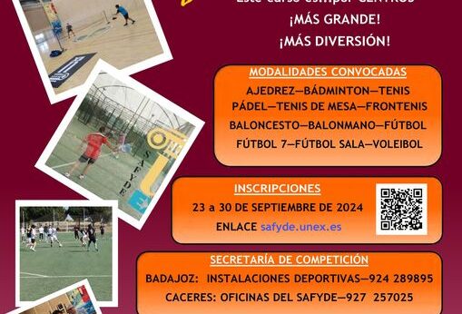 La competición “Trofeo Rector” abre el plazo de inscripción el lunes 23 de septiembre