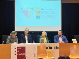 Mesa Presidencial De La Tercera Actividad Del Aula Flamenco UEx Diputación De Cáceres
