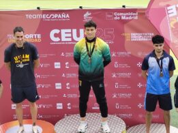 Jorge Hernández medalla de oro en los 100 metros lisos