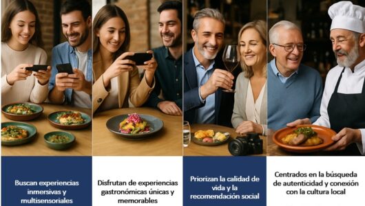 El turismo gastronómico debe adaptar su oferta a las preferencias generacionales para conseguir u...