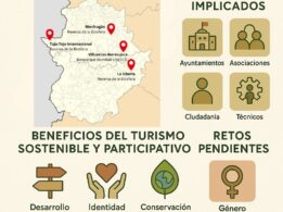 Infografía del Corredor Ambiental de la UNESCO en Extremadura