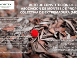 Invitación al acto de constitución de la Asociación de Montes de Propiedad Colectiva de Extremadura (MONTEX)