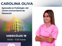 Carolina Oliva participa en la charla en el Centro Universitario de Plasencia