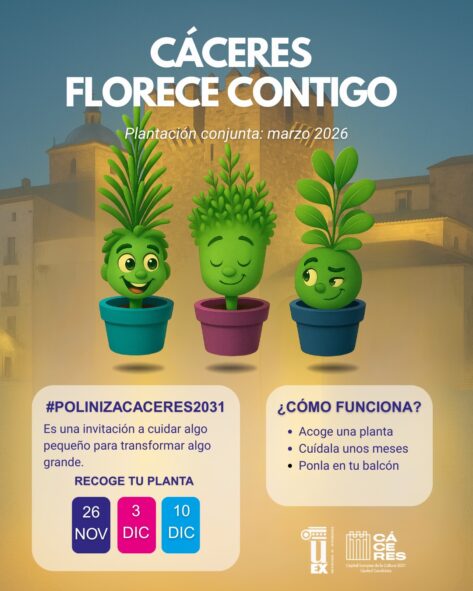 Cartel Poliniza Cáceres