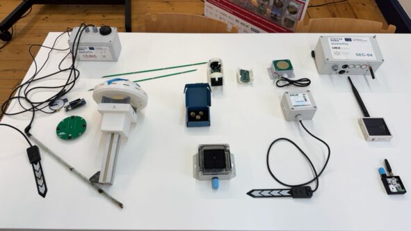 Dispositivos de SenForFire presentados en la reunión Évora