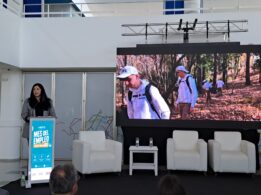 Elena Comín, Coordinadora De Yuste Outdoor, En La Presentación Del Mes Del Empleo
