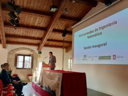 Javier Carmona, vicerrector d En El Acto Inaugural De Las Jornadas De Ingeniería Telemática