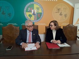 Firma De Convenio De La UEx Con La Fundación ONCE