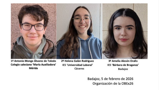 Tres estudiantes representarán a Extremadura en la Olimpiada Española de Biología