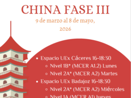 Cartel Clases De Lengua Y Cultura China Fase III