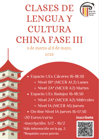 Cartel Clases De Lengua Y Cultura China Fase III